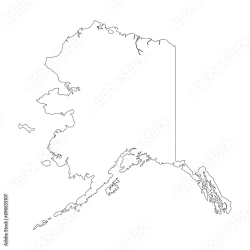 map of alaska icon