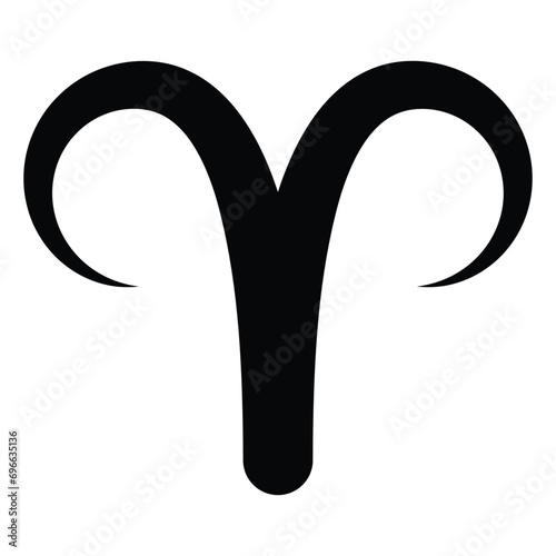 Aries zodiac symbol icon