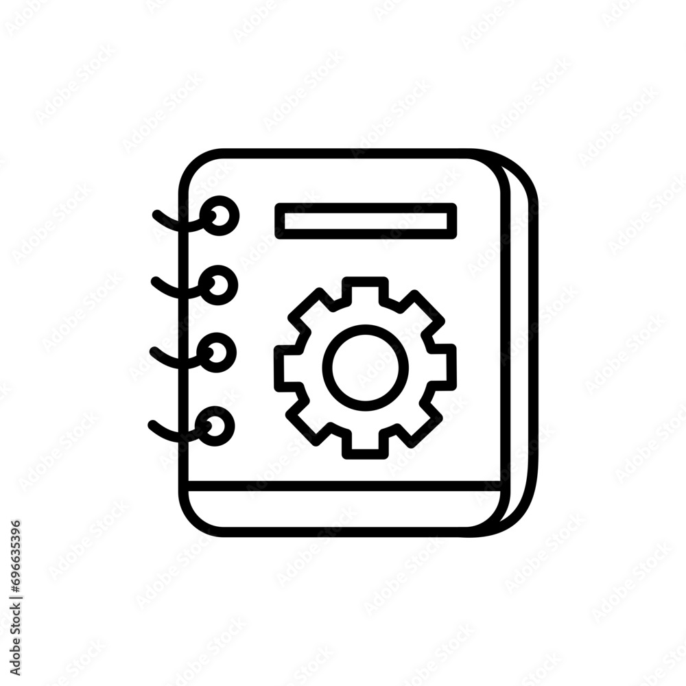 Manual book outline icons, book minimalist vector illustration ,simple transparent graphic element .Isolated on white background Manual book outline icons, book minimalist vector illustration ,simple transparent graphic element .Isolated on white background