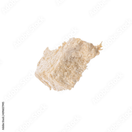 One piece of tasty halva isolated on white