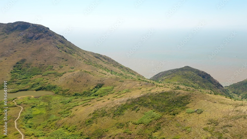 view of the mountains in yushan island fujian province China view of the mountains in yushan island fujian province China