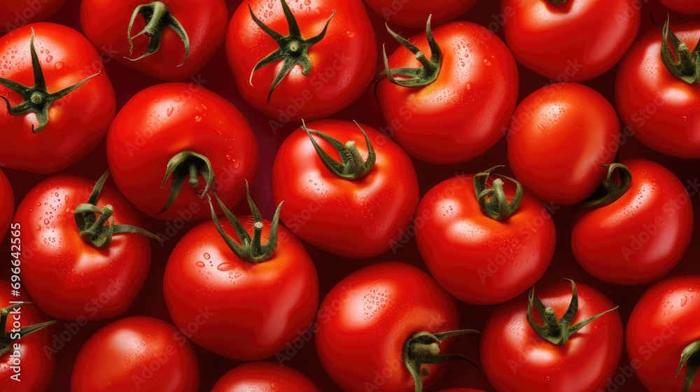Tomato pattern background, AI generated Image, AI generated Image Tomato pattern background, AI generated Image, AI generated Image