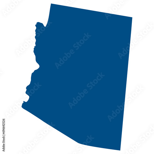 Arizona state map. US state of Arizona map.