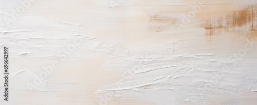 White color abstract brushstrokes on canvas