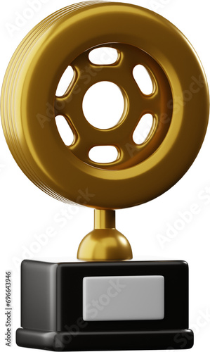 Trophy 3D Illustration 