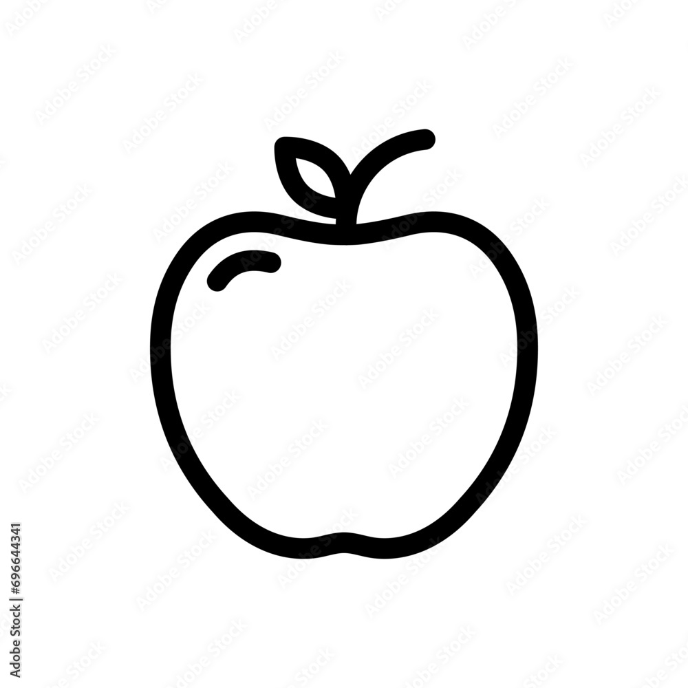 Apple icon, fresh fruit page symbol for your web site design logo, app, UI, food vector illustration. Apple icon, fresh fruit page symbol for your web site design logo, app, UI, food vector illustration.