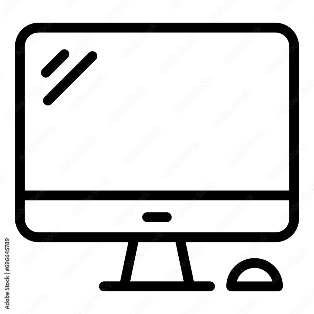 Computer Desktop with mouse icon Computer Desktop with mouse icon