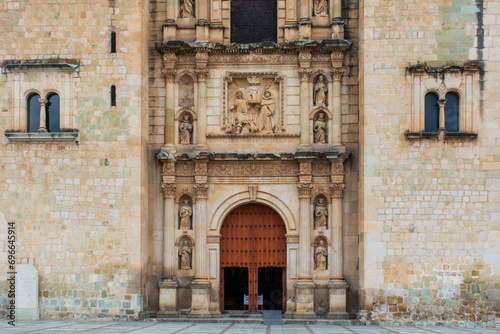 Beautiful front view of the Santo Domingo cathedral in downtown Oaxaca City. © DianaGuadalupe