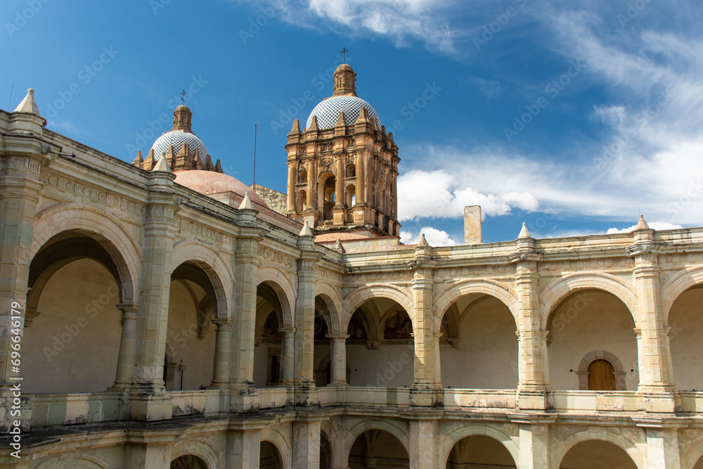 Interior view of the former convent of Santo Domingo, in the center of Oaxaca de Juarez City. 