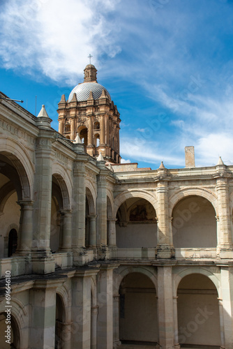 Interior view of the former convent of Santo Domingo, in the center of Oaxaca de Juarez City. 