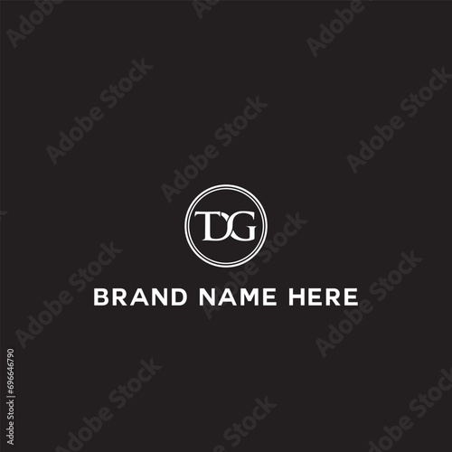 DG logo. D G design. White DG letter. DG, D G letter logo design. Initial letter DG linked circle uppercase monogram logo. D G letter logo vector design. 