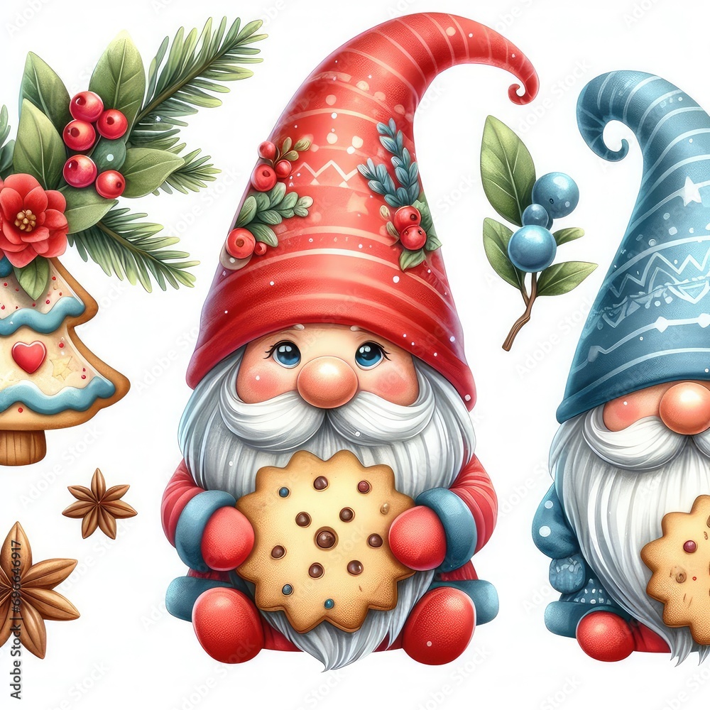 set of christmas elements set of christmas elements