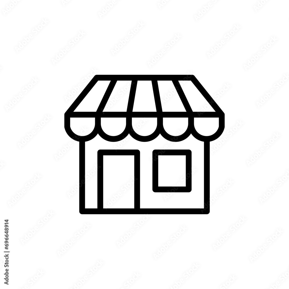 Store front icon flat vector template design trendy Store front icon flat vector template design trendy