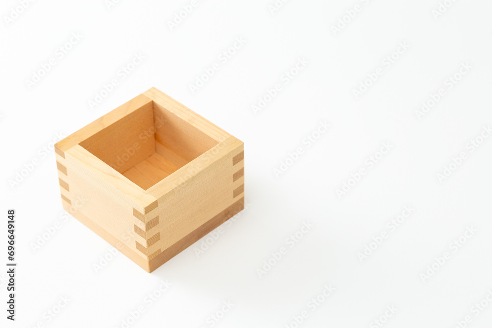 白背景に枡