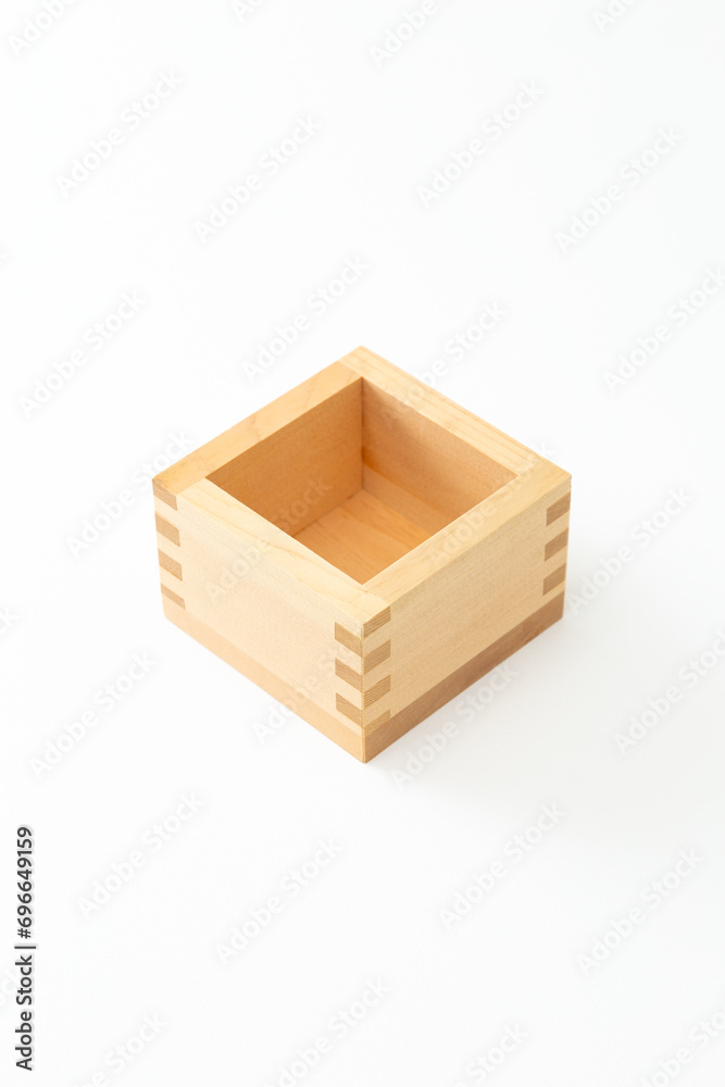 白背景に枡 白背景に枡