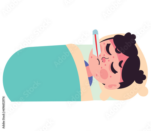 kawasaki disease girl on bed
