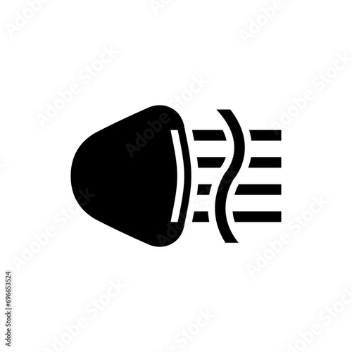 Fog light icon flat vector template design trendy