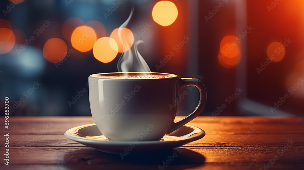 Cup of coffee on cozy background picture
Cup of coffee on cozy background picture