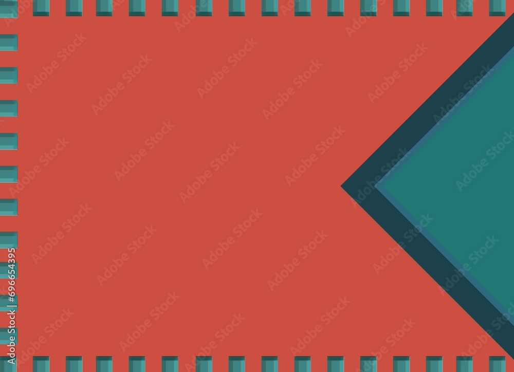 Simple orange background with green strip for business or certificate Simple orange background with green strip for business or certificate