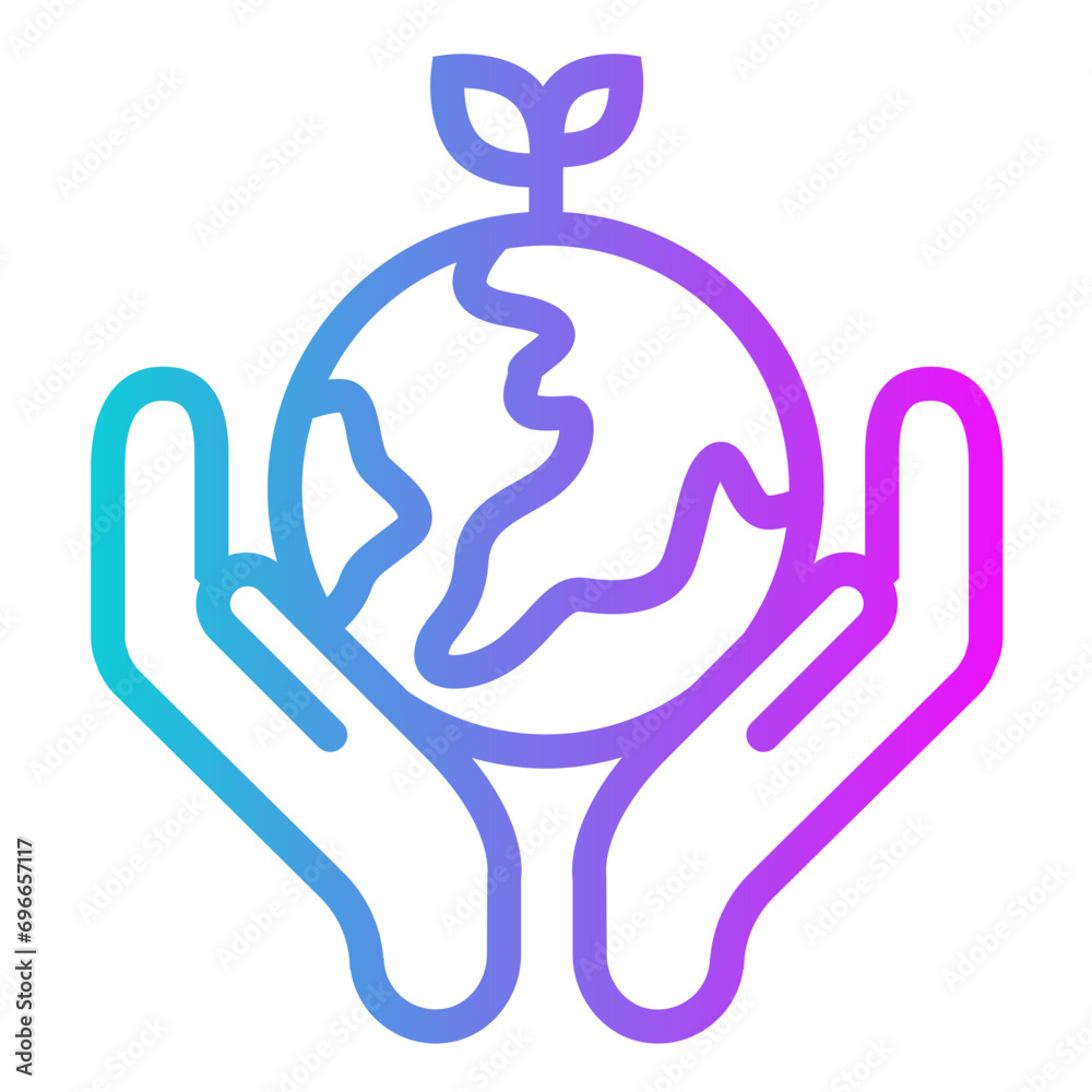 Environmental Gradient Icon Design Vector