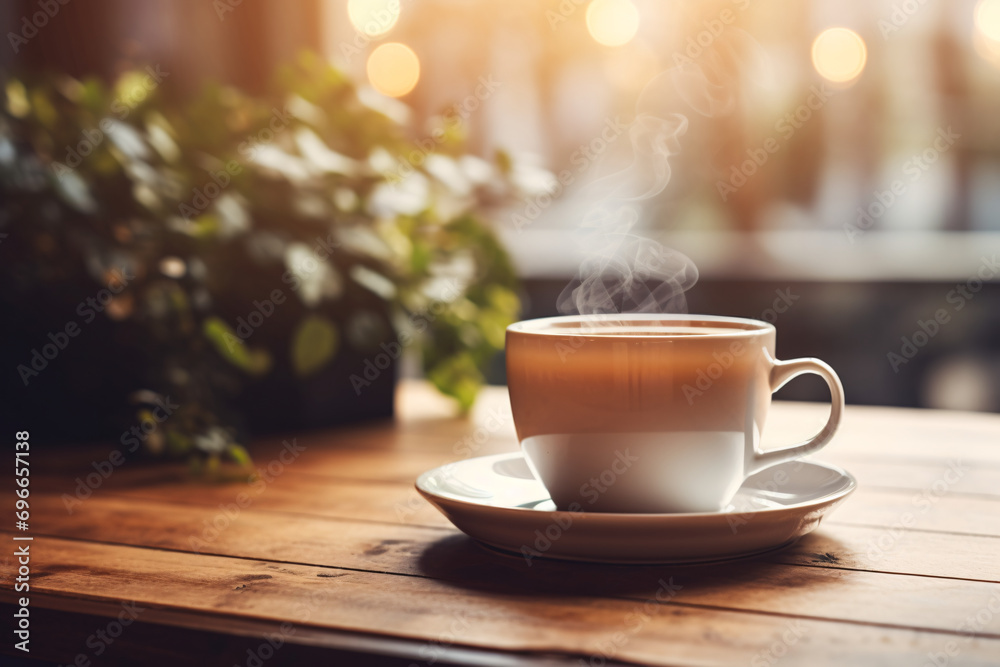 A close-up view of a steaming cup of tea or cafe. Use a high angle to capture the rising steam and experiment with a soft focus for a serene mood. Blur the background to maintain a minimalist concept. A close-up view of a steaming cup of tea or cafe. Use a high angle to capture the rising steam and experiment with a soft focus for a serene mood. Blur the background to maintain a minimalist concept.