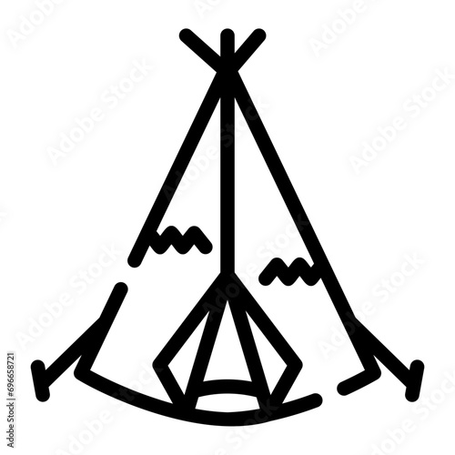 tipi Line Icon