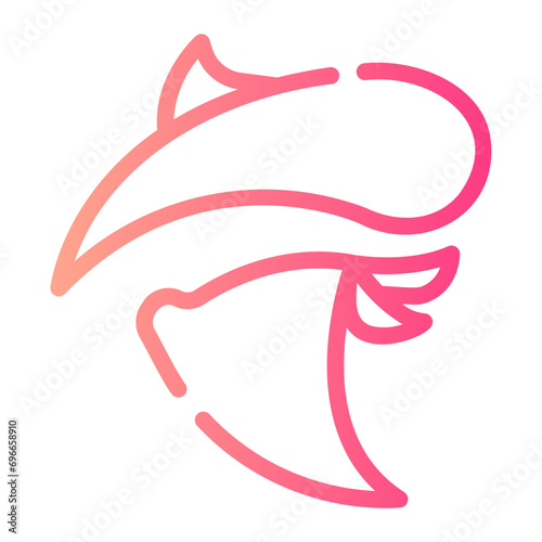 bandit Line Gradient Icon