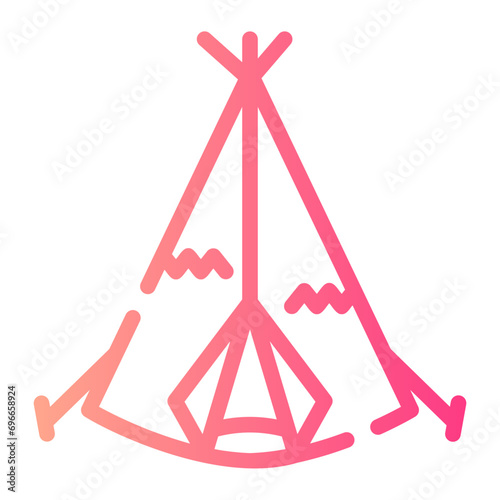 tipi Line Gradient Icon