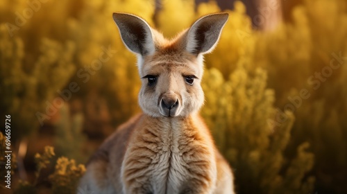 Image of a kangaroo in its natural habitat.