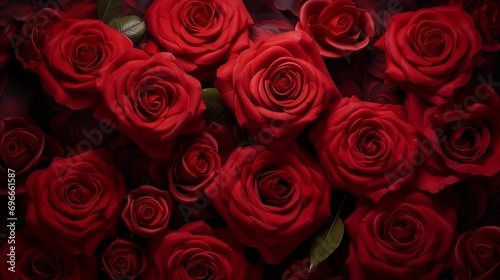 Image of natural  fresh red roses.