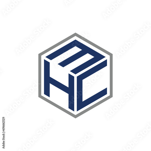 letter hmc logo design