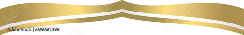 Gold with stripe silver element