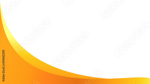 Orange corner. Corner design element