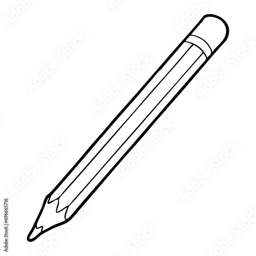 pencil line vector illustration photo