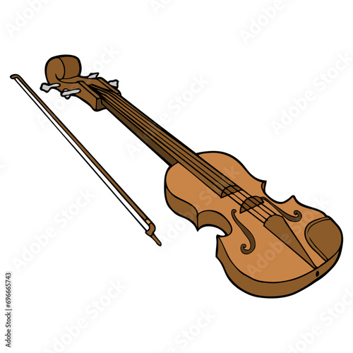 violin vector illustration