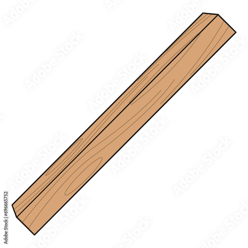 wood beam vector illustration