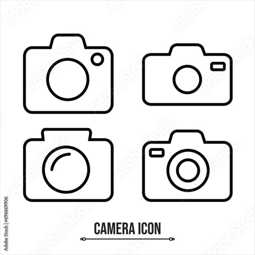 Camera icon. Capture, take screenshot, snap shot, camera vector icon in line style design for website, app, UI, isolated on white background.