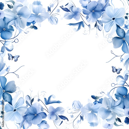 Blue plant frame