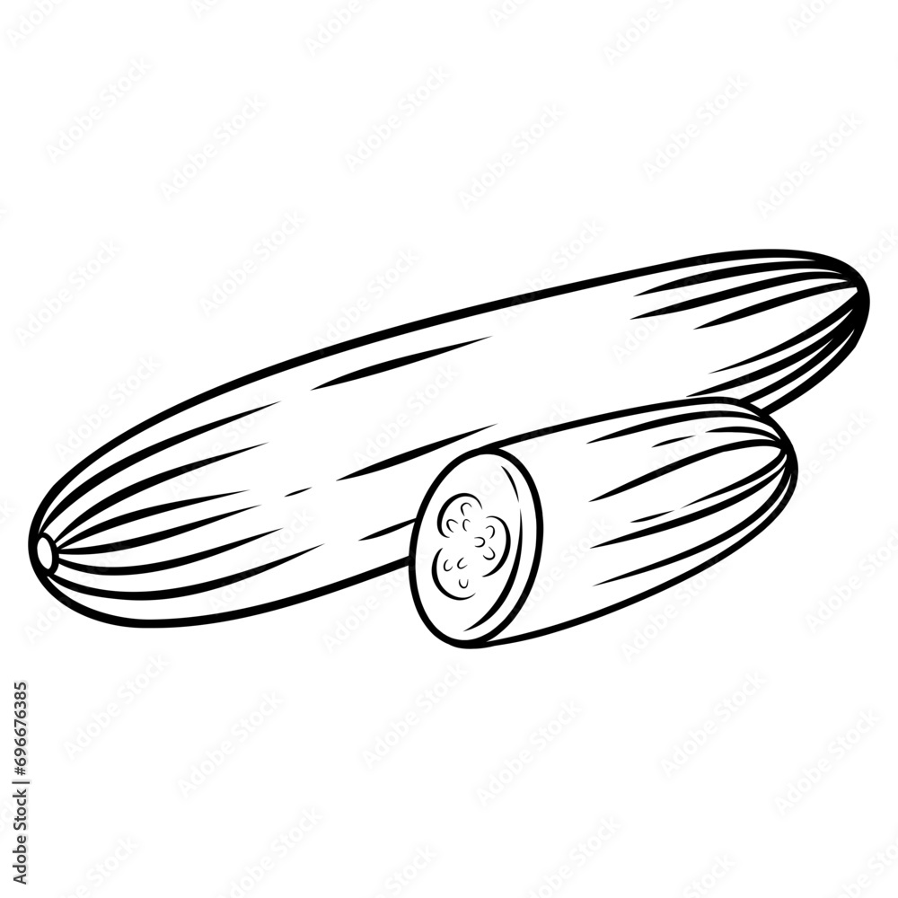 cucumber sliced cucumber sliced