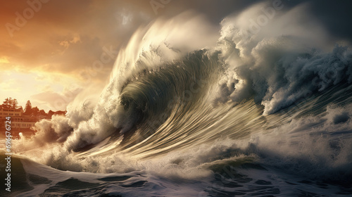 The Unstoppable Force of The Great Wave of the Tsunami, a Gripping Catastrophe