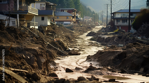 Impact of Landslide Forces, Indications of Damage, and the Dynamic Shifting Terrain