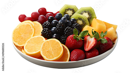 Different type of fresh fruit on a transparent png background