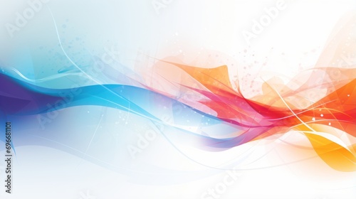 Colorful abstract background with lines and swirls