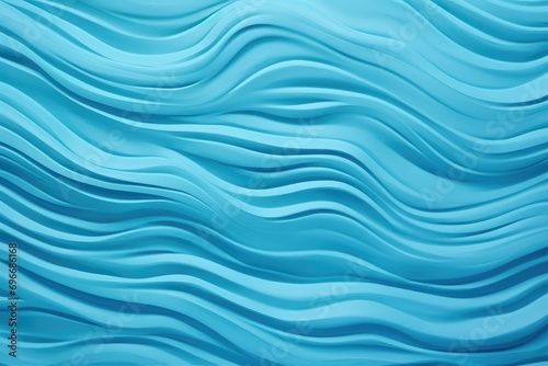 abstract blue background with smooth lines and waves. 3d rendering  Blue background texture  wavy sea color pattern  AI Generated