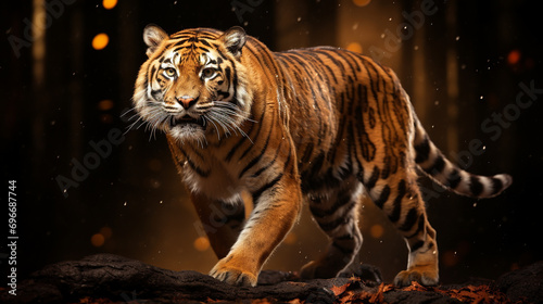 tiger in the sun HD 8K wallpaper Stock Photographic Image 