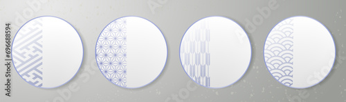 年末年始に使える和柄テンプレート