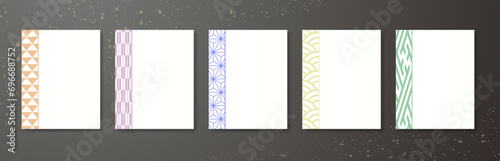 年末年始に使える和柄テンプレート