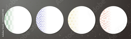 年末年始に使える和柄テンプレート