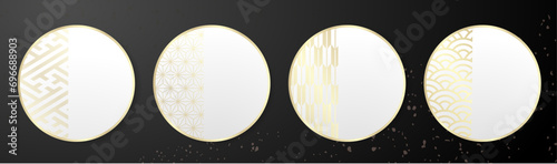 年末年始に使える和柄テンプレート