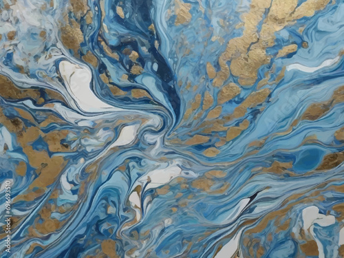 Energetic Elegance: Cerulean Blue Marble Background